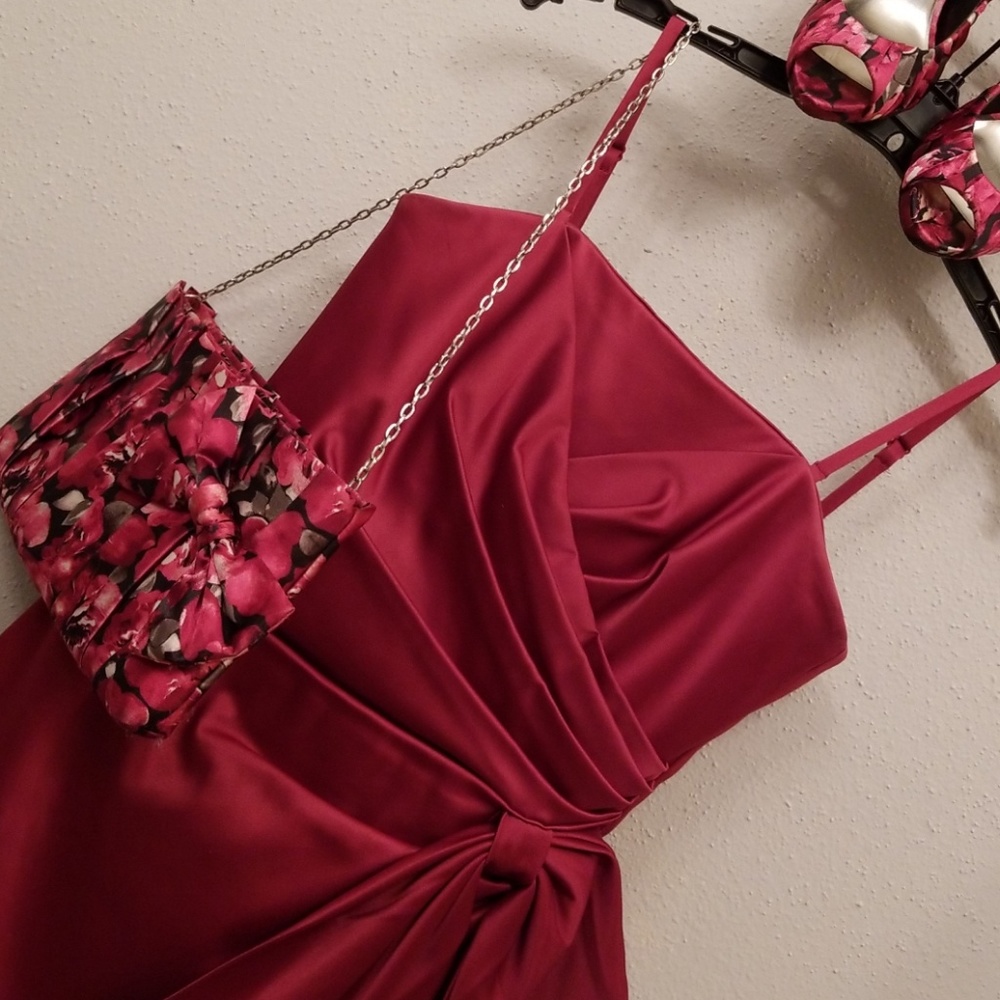 Satint cocktail dress